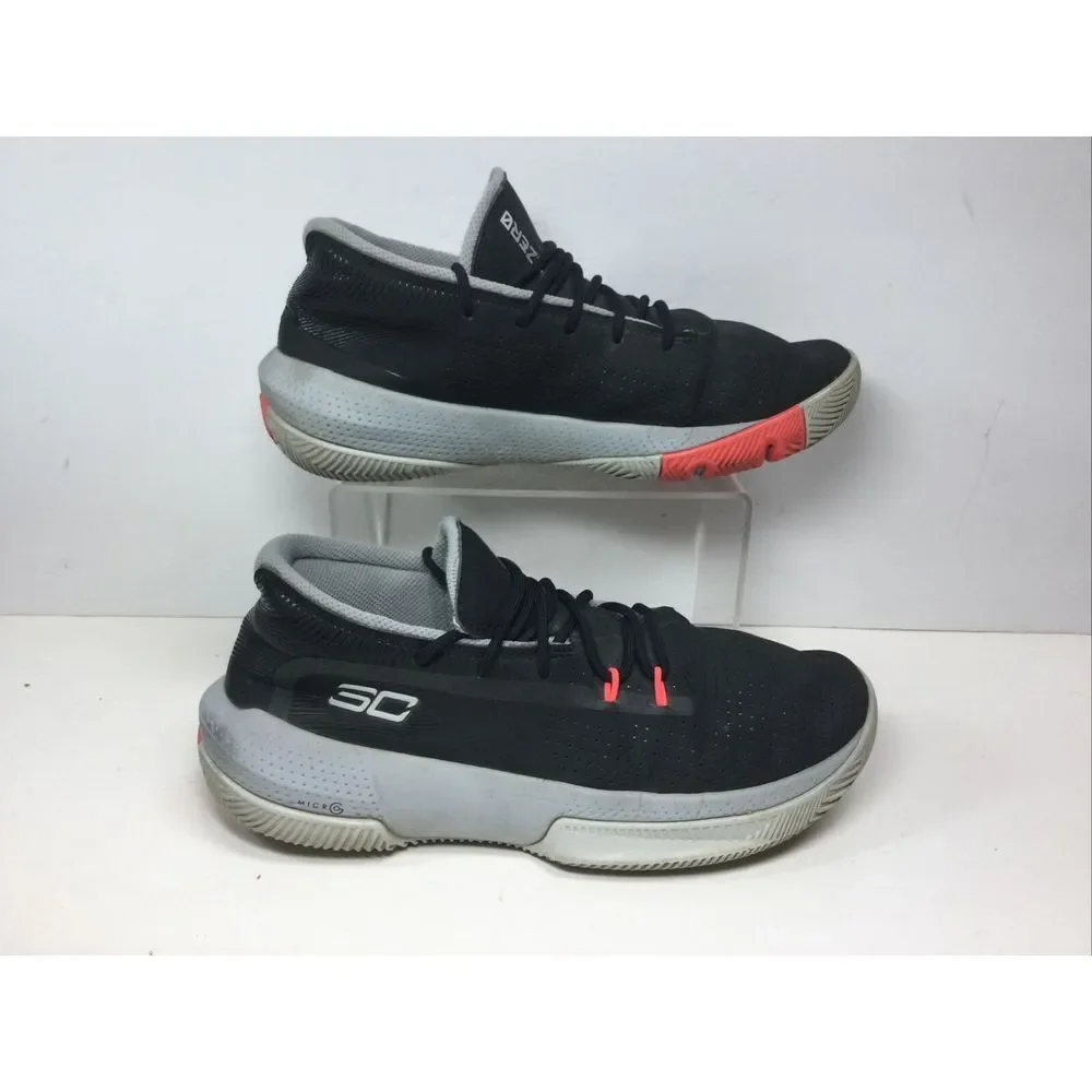 Under Armour SC‎ 3Zero III 3022117-001 Black Youth Size 7Y Basketball Shoes